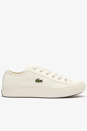 کفش اسنیکر بژ مردانه بند دار Lacoste - کد 835920282