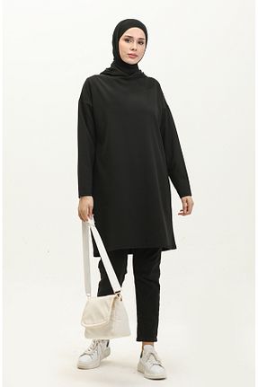 تونیک حجاب مشکی زنانه بافتنی sefamerve - کد 836310652