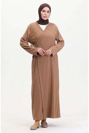 کیمونو و کافتان قهوه ای زنانه پلی استر sefamerve - کد 860813943