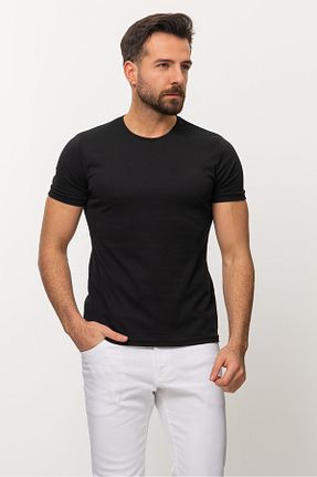 تیشرت مشکی مردانه اسلیم فیت Mcr - کد 236444318