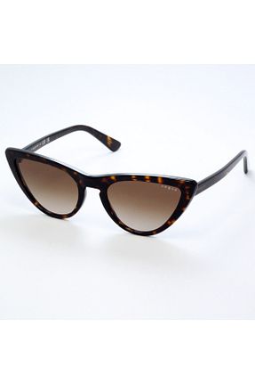 عینک آفتابی قهوه ای زنانه UV400 Vogue - کد 40405764