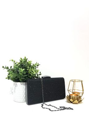 کیف مجلسی مشکی زنانه چرم مصنوعی melezzi - کد 870375557