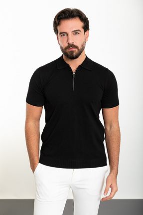 پلیور مشکی مردانه ساده Mcr - کد 813880471