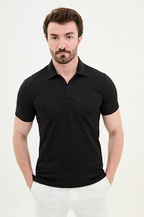 تیشرت مشکی مردانه اسلیم فیت Mcr - کد 834243407