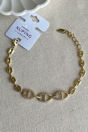 دستبند استیل (فولاد) طلائی زنانه استیل (فولاد) MODA - کد 870403778