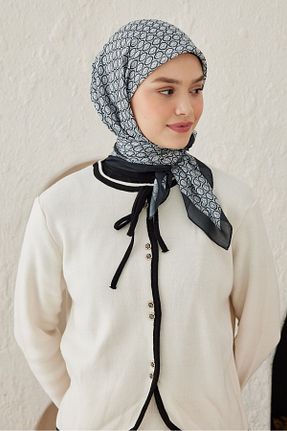 روسری مشکی 100 x 100 Modakaşmir - کد 870404094