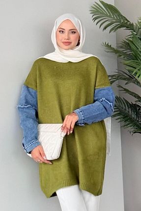 پلیور حجاب سبز زنانه رگولار HAZA MODA - کد 870404325