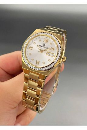 ساعت مچی طلائی زنانه 34 میلی متر Daniel Klein - کد 870928339