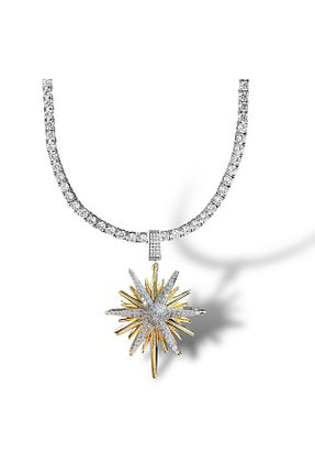 گردنبند استیل ( فولاد ) طلائی زنانه روکش طلا neslyaccessories - کد 870408306