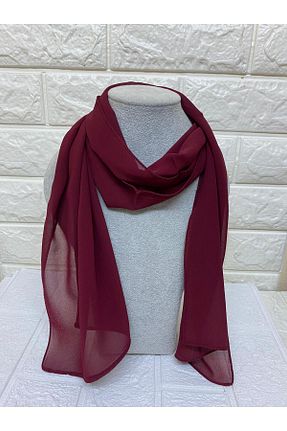 دستمال گردن زرشکی زنانه sema aksesuar - کد 870414189
