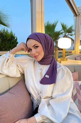 شال بنفش زنانه پنبه پلی استر SAYRA - کد 847043015