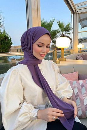 شال بنفش زنانه پنبه پلی استر SAYRA - کد 847043015