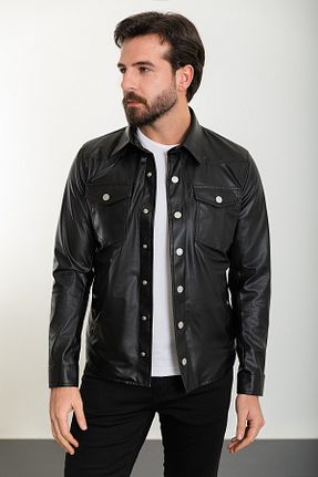 کاپشن مشکی مردانه اسلیم فیت Mcr - کد 813893026