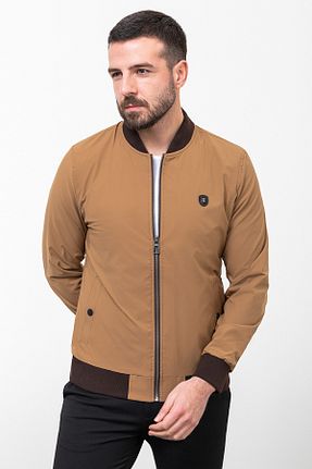 کاپشن قهوه ای مردانه اسلیم فیت Mcr - کد 711479693