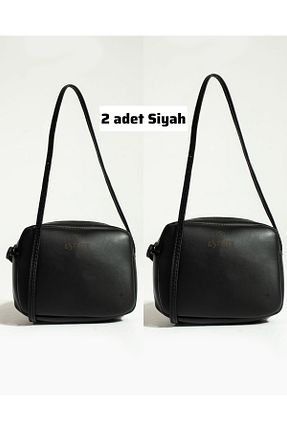 کیف دوشی مشکی زنانه چرم مصنوعی ESTUTE - کد 767938746