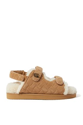 صندل قهوه ای زنانه پاشنه تخت Kurt Geiger - کد 870419881
