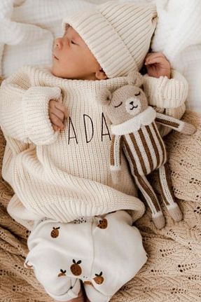 پلیور نباتی بچه گانه ساده Minytrendy - کد 870945113