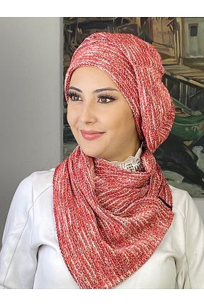 روسری قرمز BUTİKAMBAR - کد 870479564
