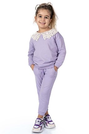 ست گرمکن بنفش بچه گانه پنبه ای Mnk Baby&Kids - کد 799685202