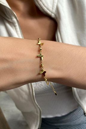 دستبند نقره طلائی زنانه 925 عیار Spossy Silver Jewelry - کد 870487257