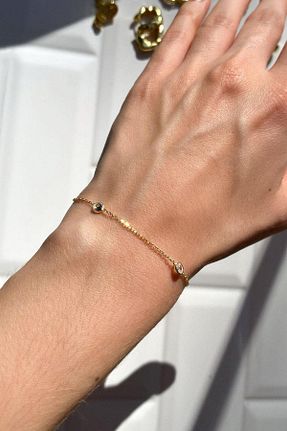 دستبند نقره طلائی زنانه 925 عیار Spossy Silver Jewelry - کد 870487400