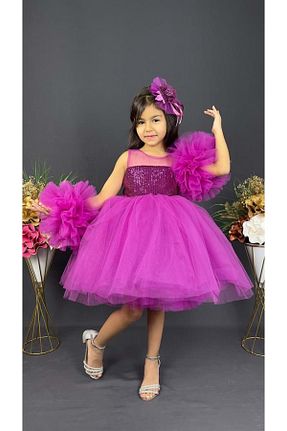 لباس بنفش بچه گانه بافتنی Mnk Baby&Kids - کد 661510672