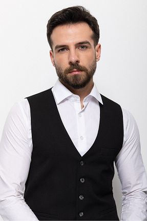 جلیقه مشکی مردانه اسلیم فیت Mcr - کد 312697081