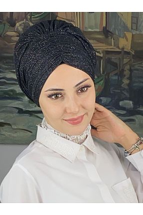 روسری مشکی شیفون BUTİKAMBAR - کد 870500171