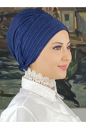 روسری سرمه ای شیفون BUTİKAMBAR - کد 870501680