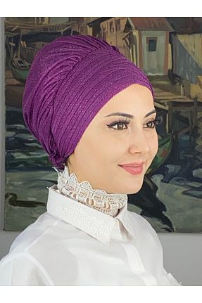 روسری صورتی شیفون BUTİKAMBAR - کد 870501600