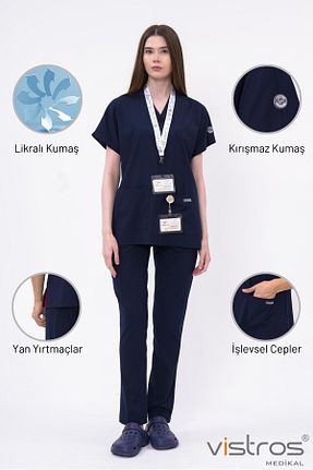 لباس کار سرمه ای Vistros Medikal - کد 864655521