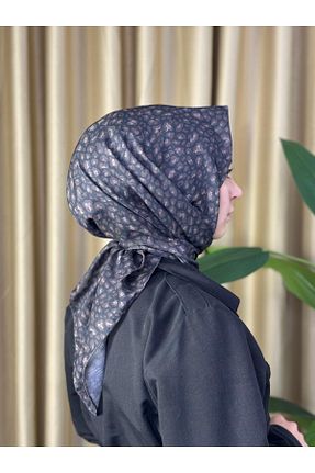 دستمال گردن مشکی زنانه پنبه ای MONOOR - کد 870496918