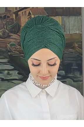 روسری سبز شیفون BUTİKAMBAR - کد 870500154