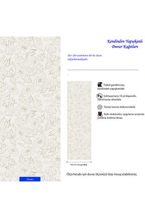 کاغذ دیواری رنگی Kendinden Yapışkanlı CARMEN - کد 870497561