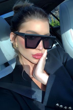 عینک آفتابی مشکی زنانه UV400 Eyesofia - کد 379020925