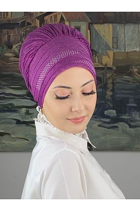روسری صورتی شیفون BUTİKAMBAR - کد 870509346