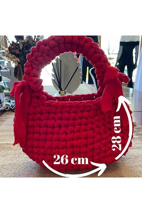 کیف دستی قرمز زنانه ابعاد کوچک nora - کد 870515258