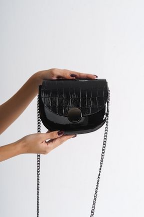 کیف دوشی مشکی زنانه چرم مصنوعی Capone Outfitters - کد 857546888