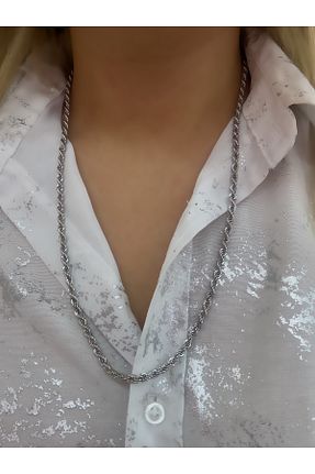 گردنبند استیل ( فولاد ) زنانه استیل ضد زنگ Hicrans Takı - کد 870542225