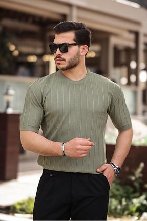 تیشرت خاکی مردانه رگولار Miron - کد 832116803