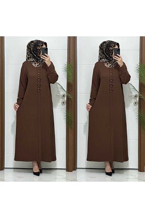 لباس قهوه ای زنانه بافتنی modasura - کد 870541813