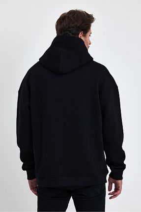 سوئیشرت مشکی مردانه چاپی Uniquetex - کد 853937234