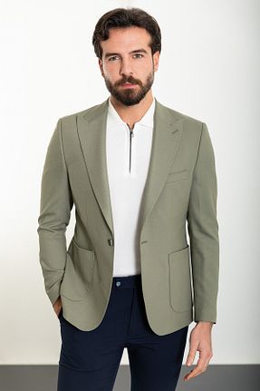 کت خاکی مردانه اسلیم فیت Mcr - کد 813893058