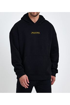 سوئیشرت مشکی مردانه چاپی Uniquetex - کد 869653904