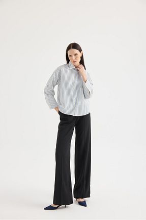 پیراهن حجاب آبی زنانه اورسایز Garzia İtalia - کد 870627792