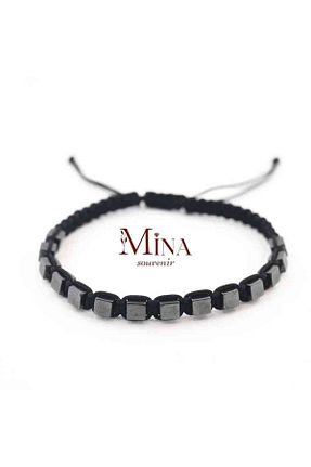 دستبند جواهر طوسی زنانه سنگ طبیعی Mina Souvenir - کد 870610067