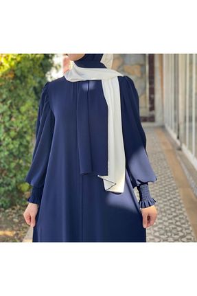 کلاه و ابایا سرمه ای زنانه پنبه پلی استر NAKŞİDİL - کد 870629386