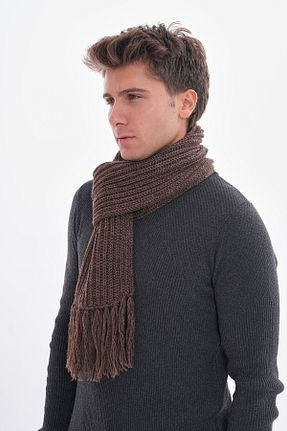 شال گردن قهوه ای مردانه اکریلیک Ritagarcia - کد 870650172