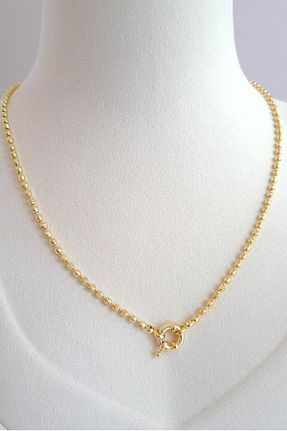 گردنبند استیل ( فولاد ) طلائی زنانه استیل ضد زنگ VIALOSA - کد 870650115