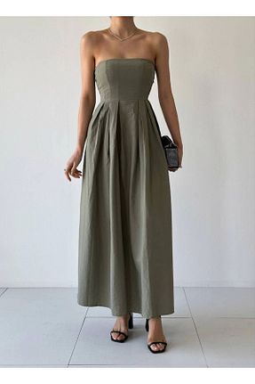 لباس خاکی زنانه بافتنی Ecenin Favorileri - کد 797867671
